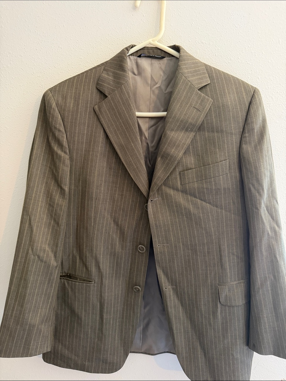 Jack victor 40s Pinstripe Gray Two-Button Blazer